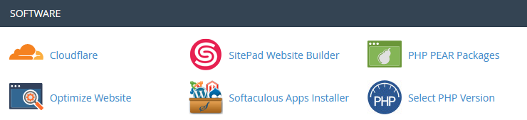 SitePad in cPanel